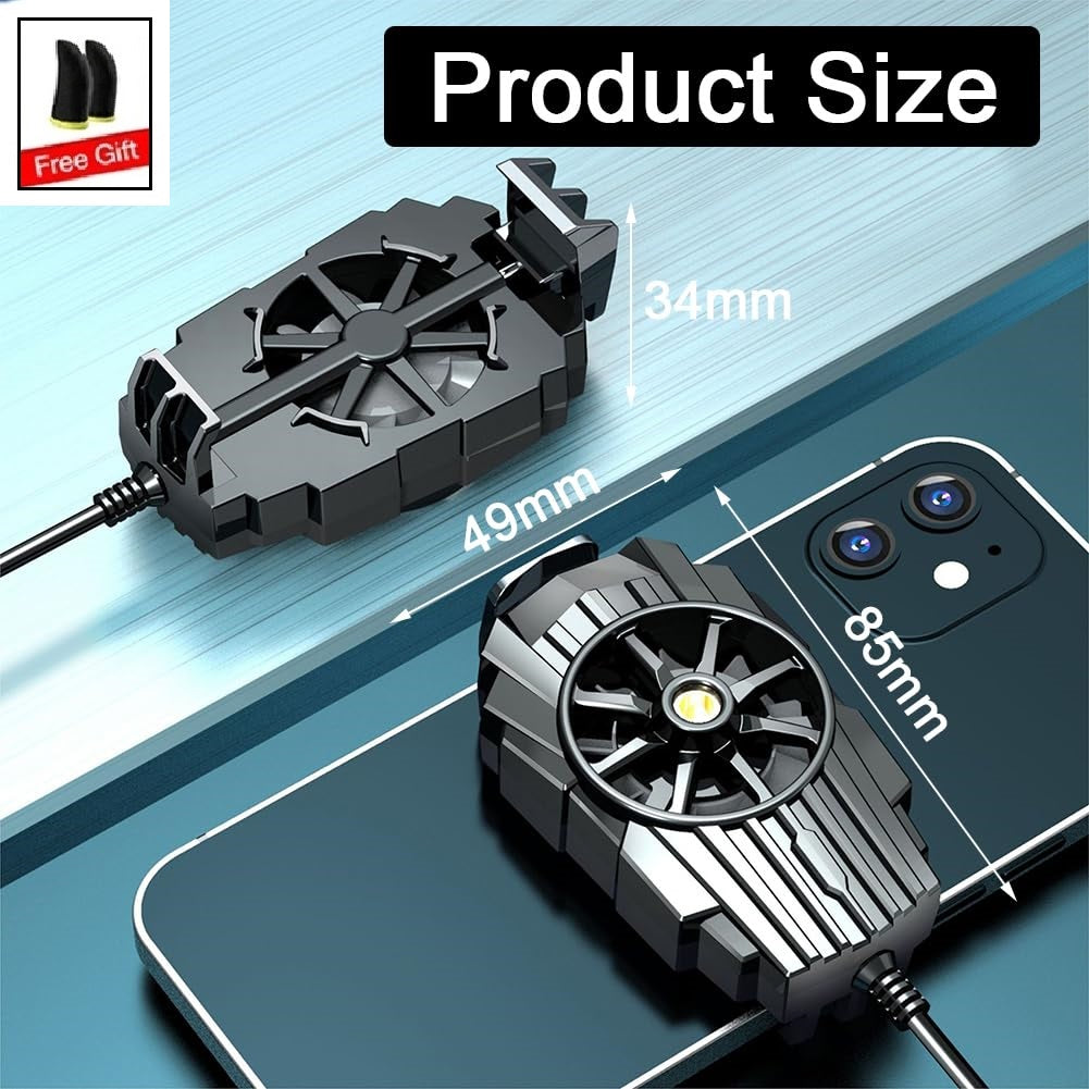 Universal Mobile Phone Gaming Cooler – Fast Cooling Fan for PUBG & Free Fire