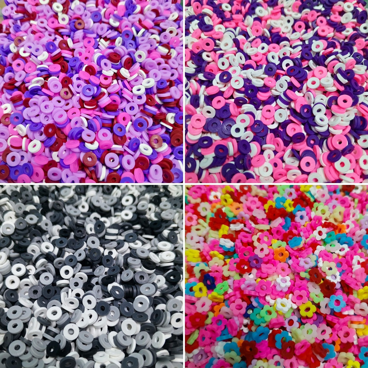 Multicolor Clay Rings for Jewelry Making – 250/500/1000/5000 Pcs Bracelet & Bead Making Supplies