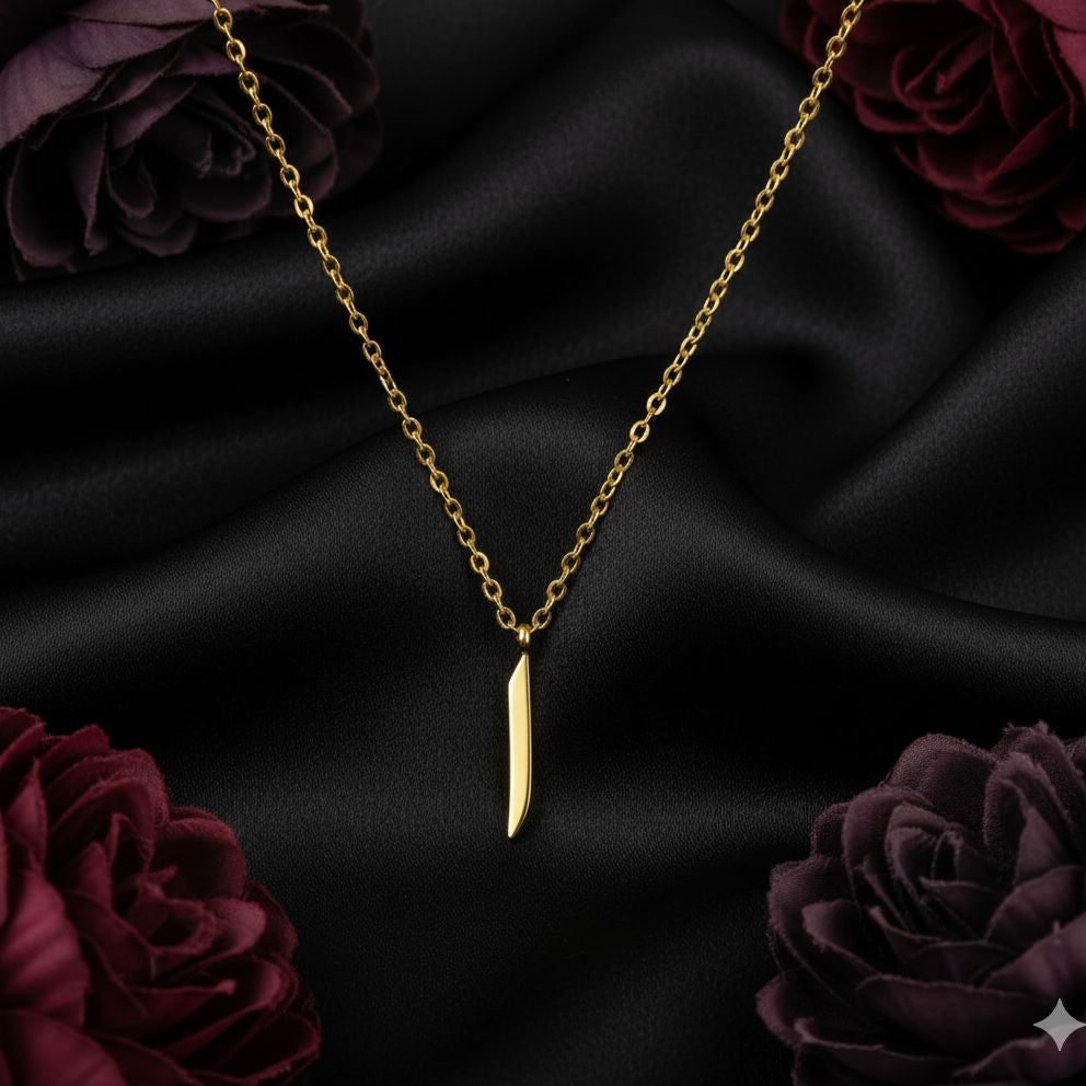 Arabic Initial Letter Name Pendant Necklace – Personalized Necklace for Men & Women