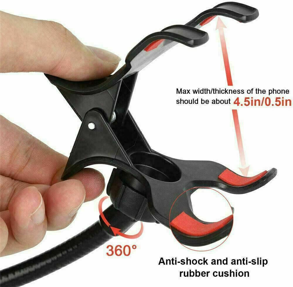 Universal Flexible Mobile Phone Holder – 360° Rotating Adjustable Smartphone Stand for Desk, Table & More