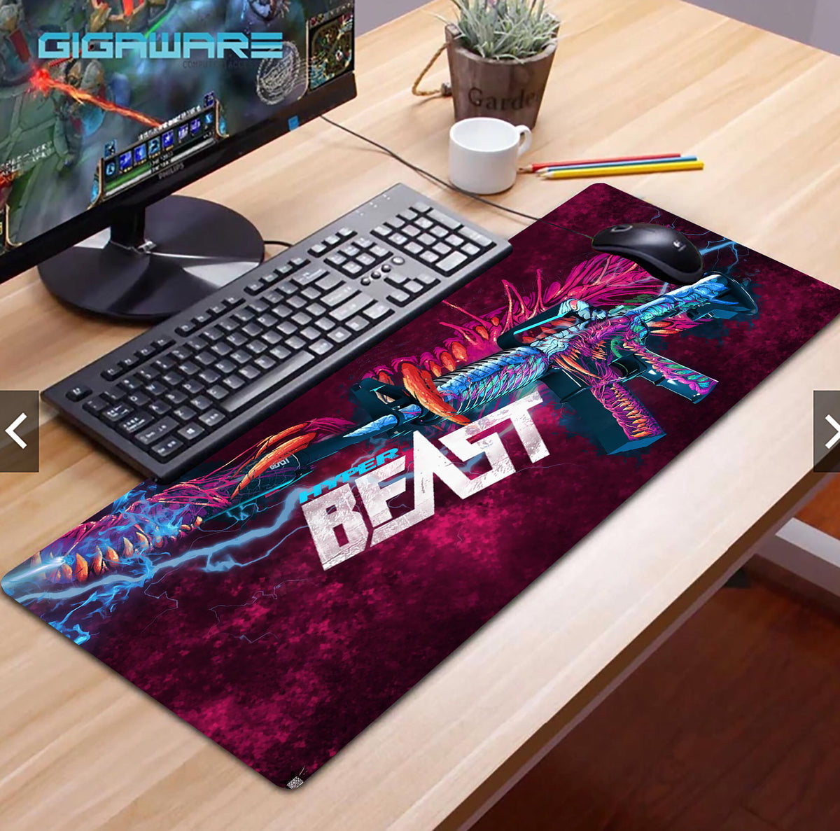 XL Large Gaming Mouse Pad – Waterproof Anti-Slip Desk Mat for PC & Laptop