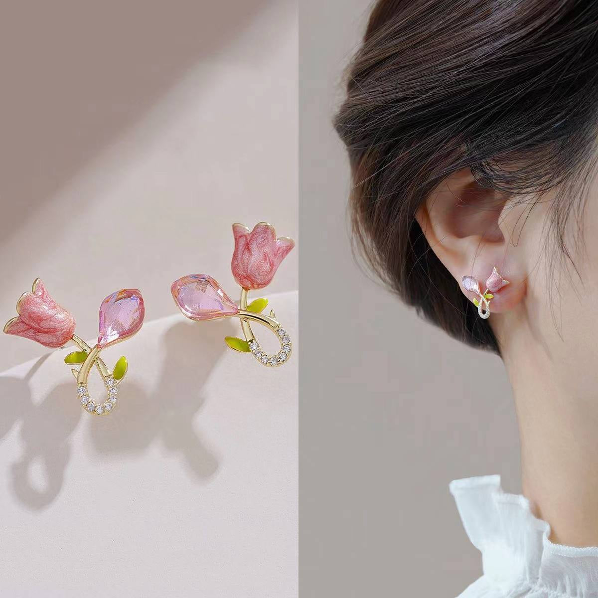 Korean-Style Gold Earrings for Girls & Women – Trendy Fashion Jewellery