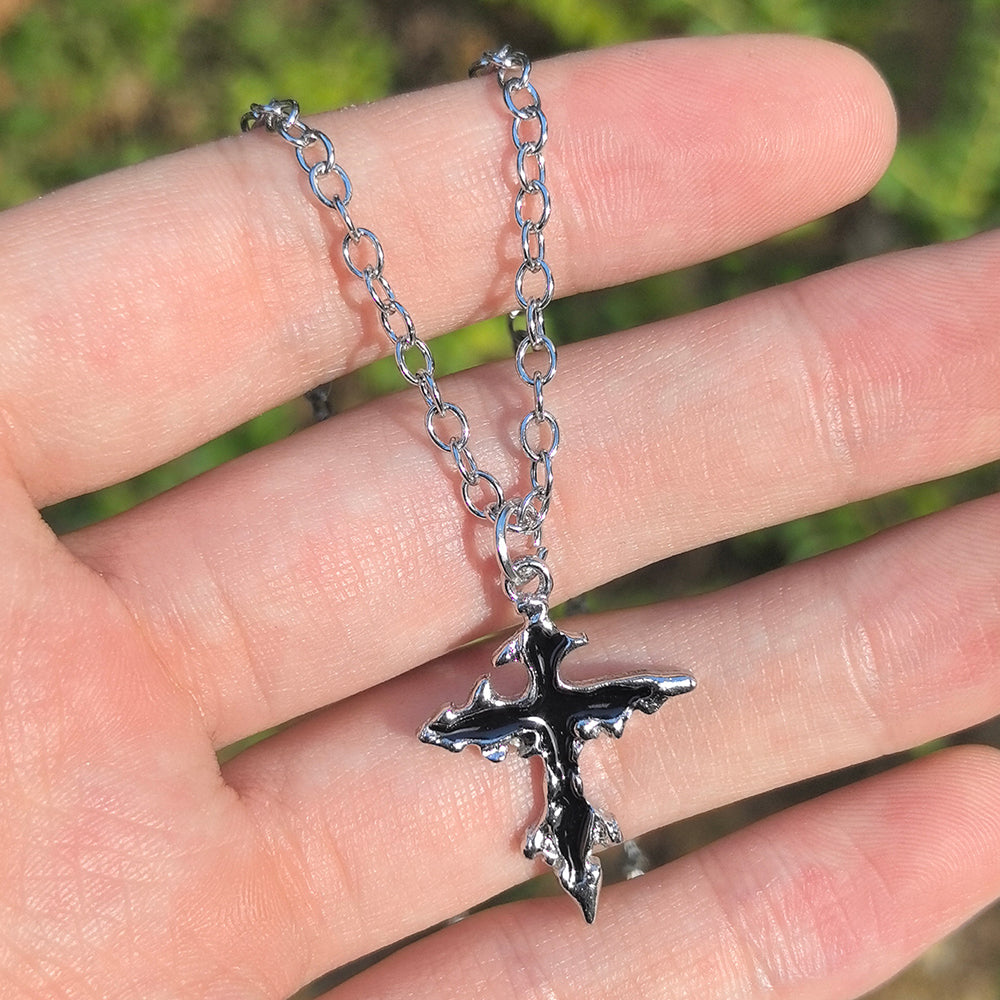 Y2K Spider & Cross Necklace Set – Trendy Gothic-Inspired Jewellery for Girls & Women