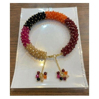 Crystal Beads Gajra Bracelet for Women & Girls | Festive Jewellery