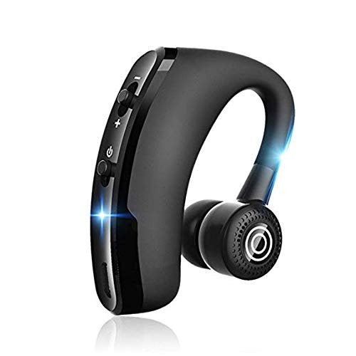 V9 Wireless Bluetooth Headset – Single Ear Bluetooth Earpiece with Built-in Microphone | Hands-Free Calling Headset for All Bluetooth Devices