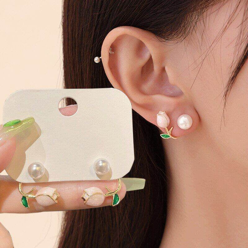 Korean-Style Gold Earrings for Girls & Women – Trendy Fashion Jewellery