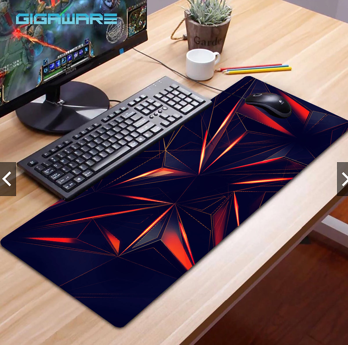 XL Large Gaming Mouse Pad – Waterproof Anti-Slip Desk Mat for PC & Laptop