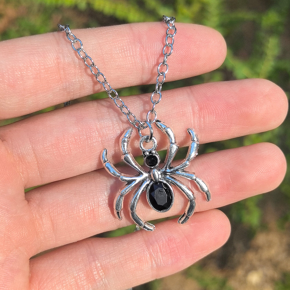Y2K Spider & Cross Necklace Set – Trendy Gothic-Inspired Jewellery for Girls & Women