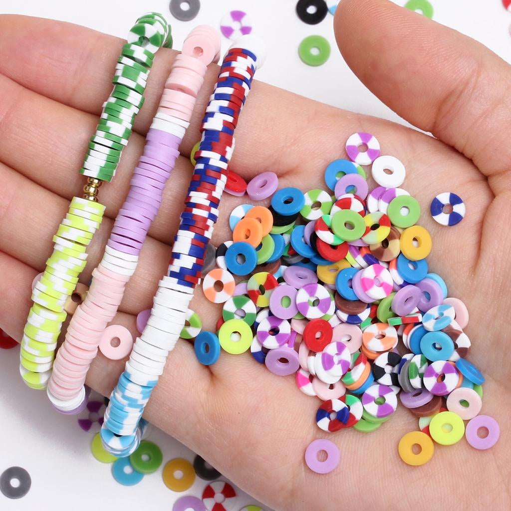 Multicolor Clay Rings for Jewelry Making – 250/500/1000/5000 Pcs Bracelet & Bead Making Supplies