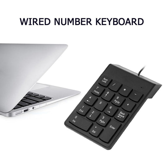 USB Numeric Keypad Mini Num Pad – External Number Keyboard for Laptop, Notebook & PC