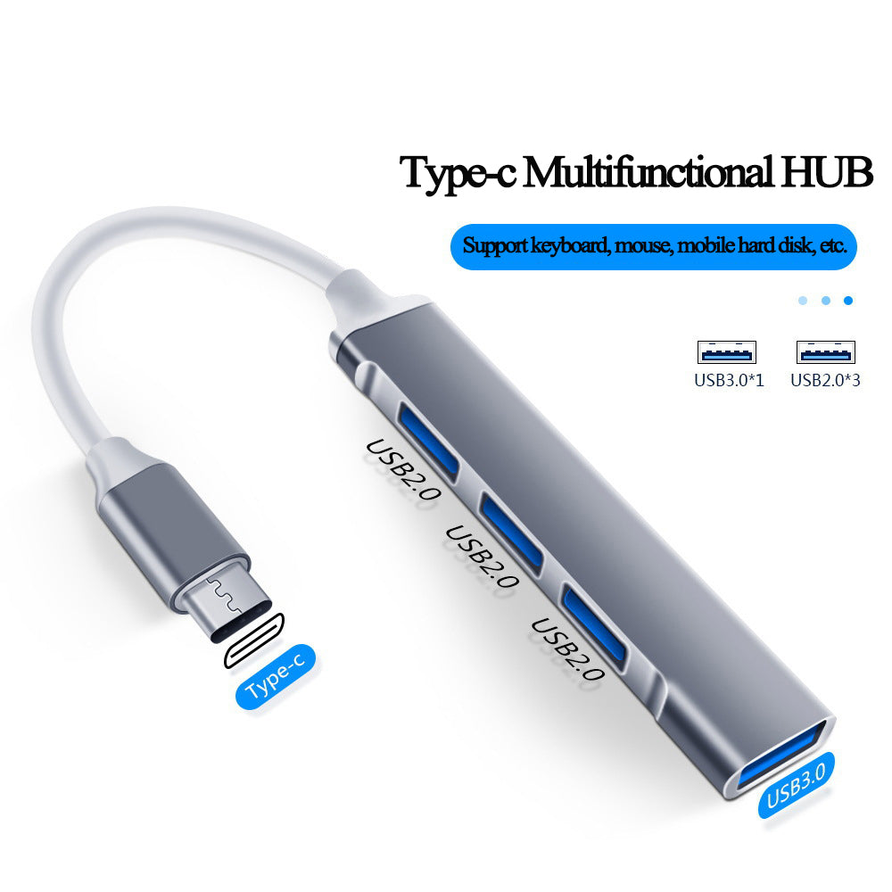 4 Port USB 3.0 Hub High Speed USB Hub Splitter for PC & Laptop