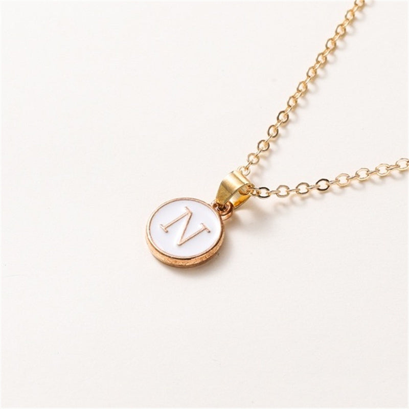 A to Z Alphabet Necklace for Men & Women | Initial Pendant Name Jewelry Gift