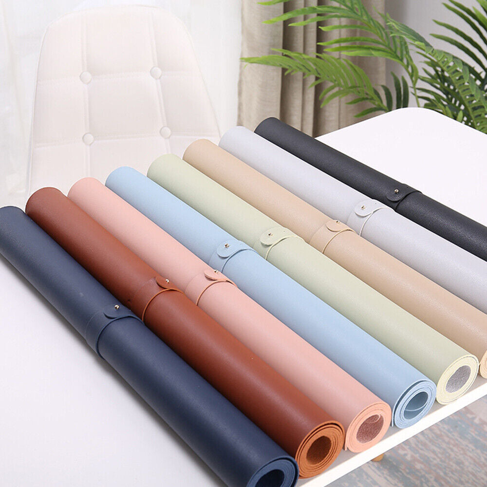 PU Leather Desk Mat Waterproof Office Table Pad for Laptop, Keyboard & Mouse