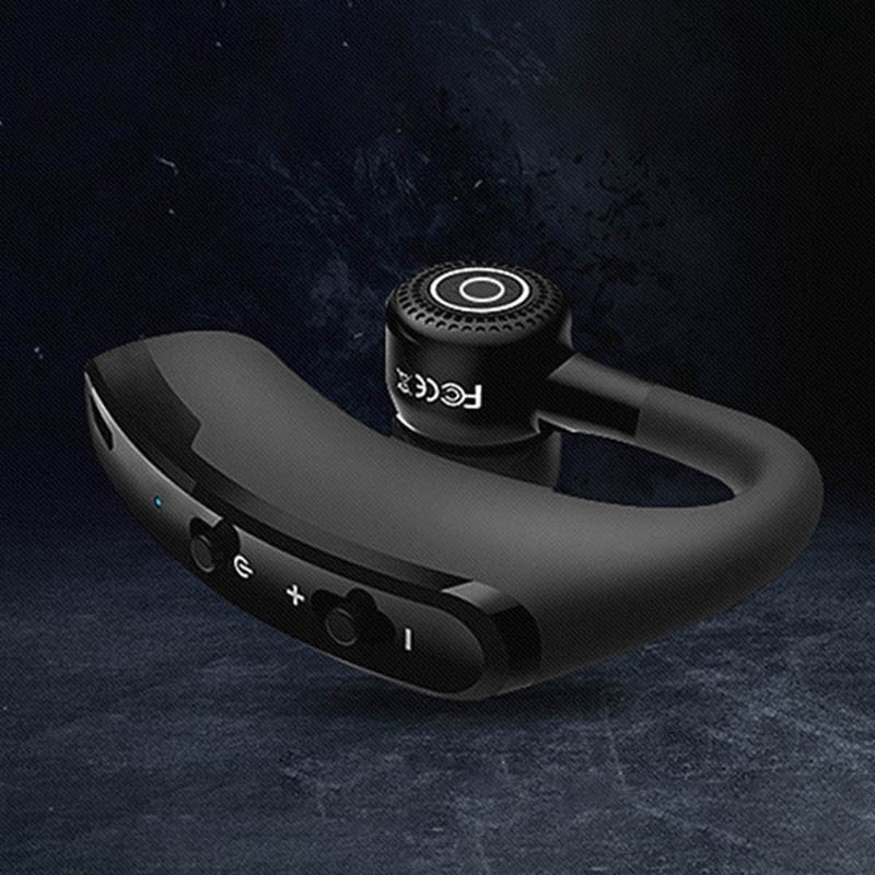 V9 Wireless Bluetooth Headset – Single Ear Bluetooth Earpiece with Built-in Microphone | Hands-Free Calling Headset for All Bluetooth Devices
