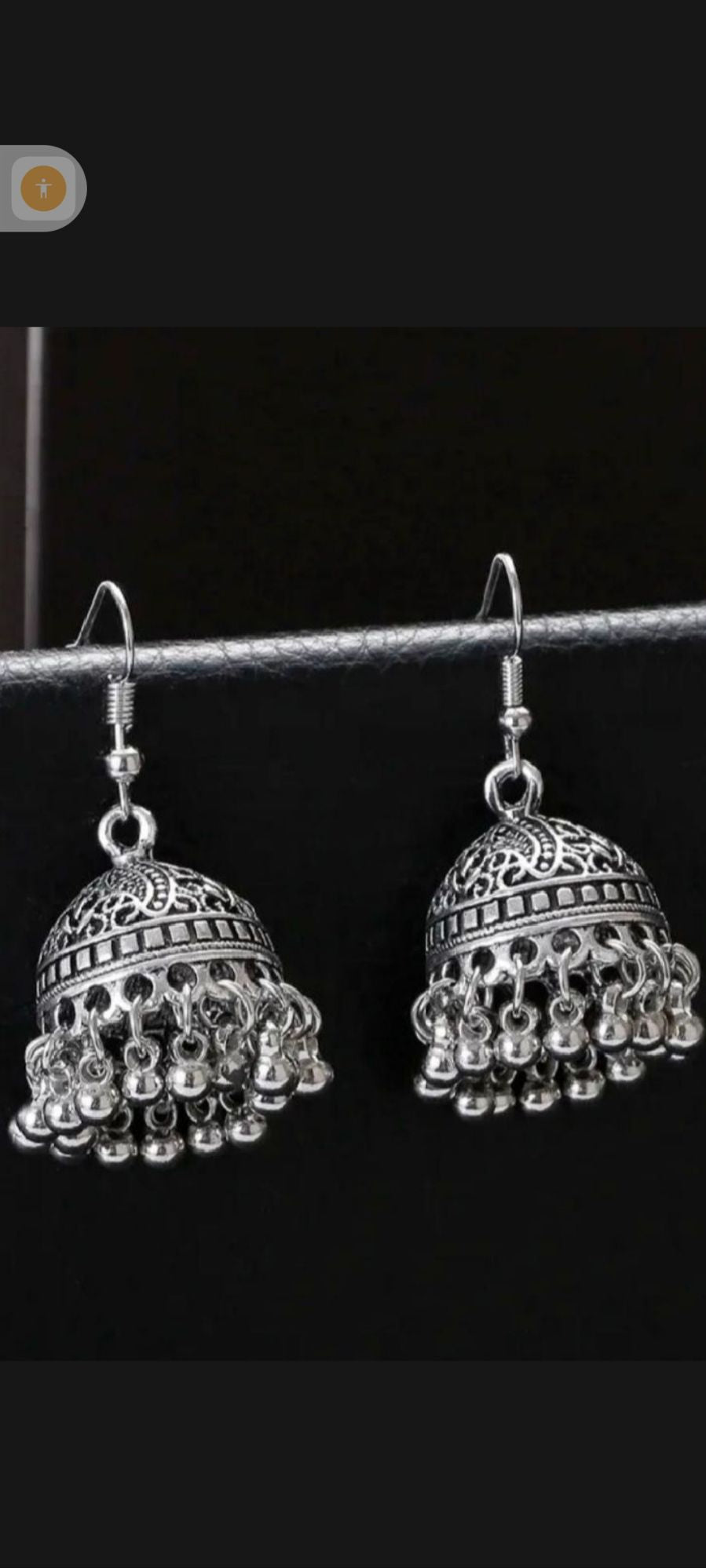 Traditional Gold-Plated Jhumka Earrings for Girls | Elegant Hanging Earrings with Sparkling Beads