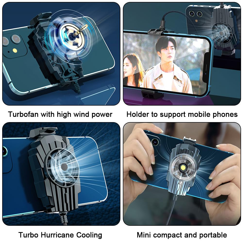 Universal Mobile Phone Gaming Cooler – Fast Cooling Fan for PUBG & Free Fire
