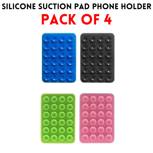 Double Side Silicone Suction Pad Phone Holder Self - Adhesive Rubber Suction Holder Silicon Square Phone Case Silicon Pad For Phone - Compatible With All Mobiles & Tablets