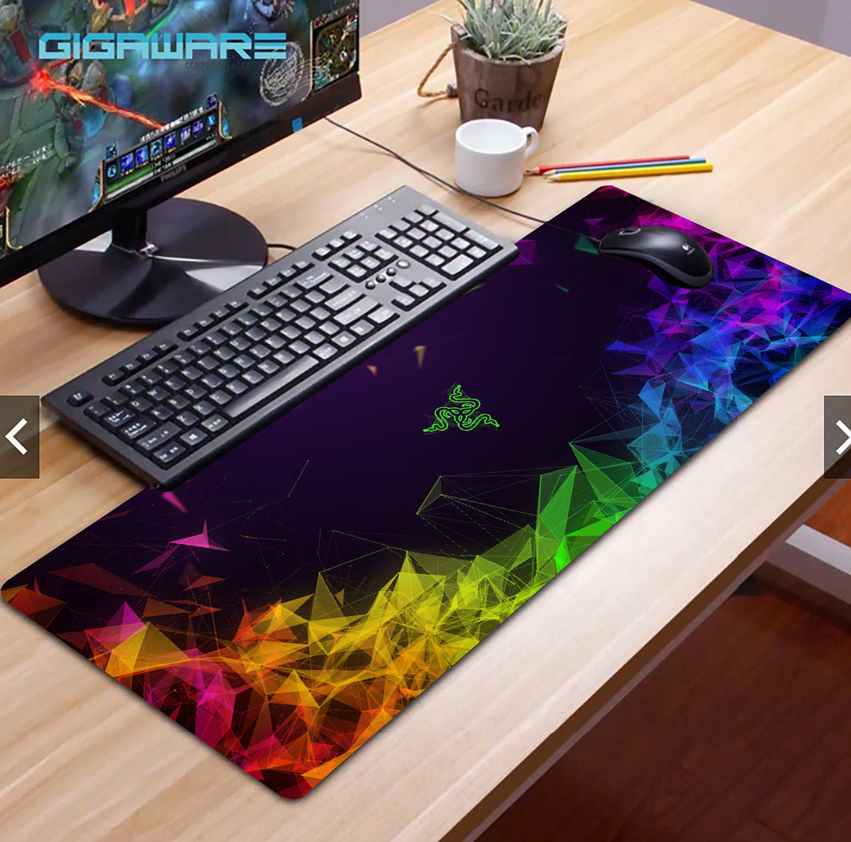XL Large Gaming Mouse Pad – Waterproof Anti-Slip Desk Mat for PC & Laptop