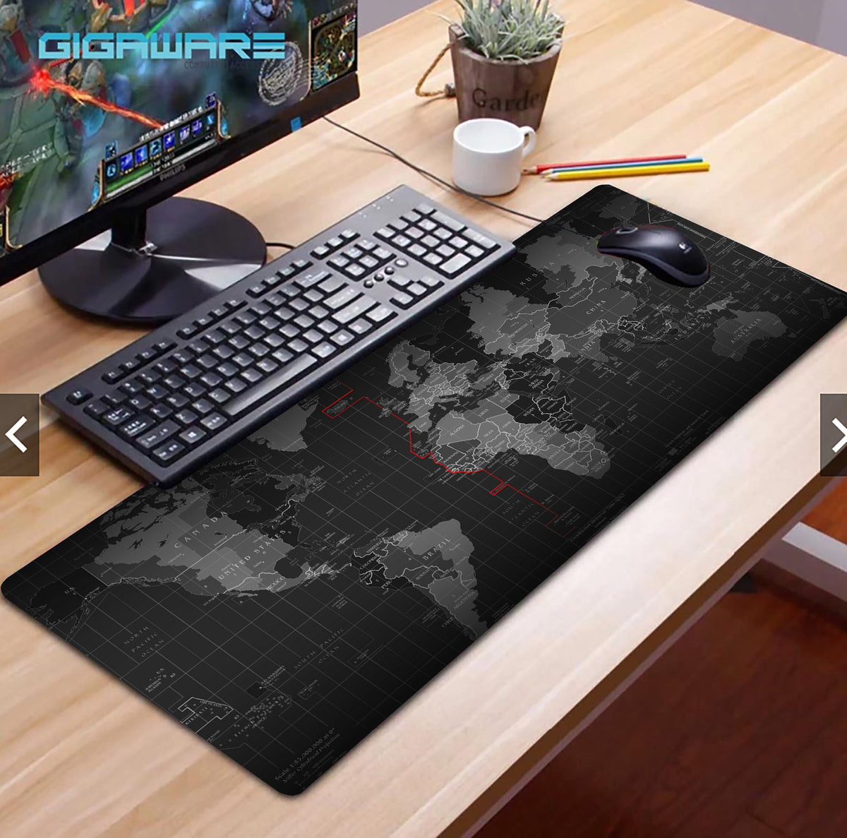 XL Large Gaming Mouse Pad – Waterproof Anti-Slip Desk Mat for PC & Laptop
