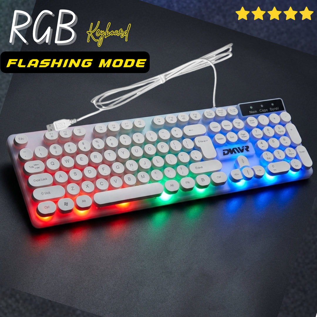 Panorama 3-in-1 RGB Gaming Combo | Backlit Keyboard, Gaming Mouse & Mouse Pad | 104-Key Wired Keyboard Set for PC & Laptop