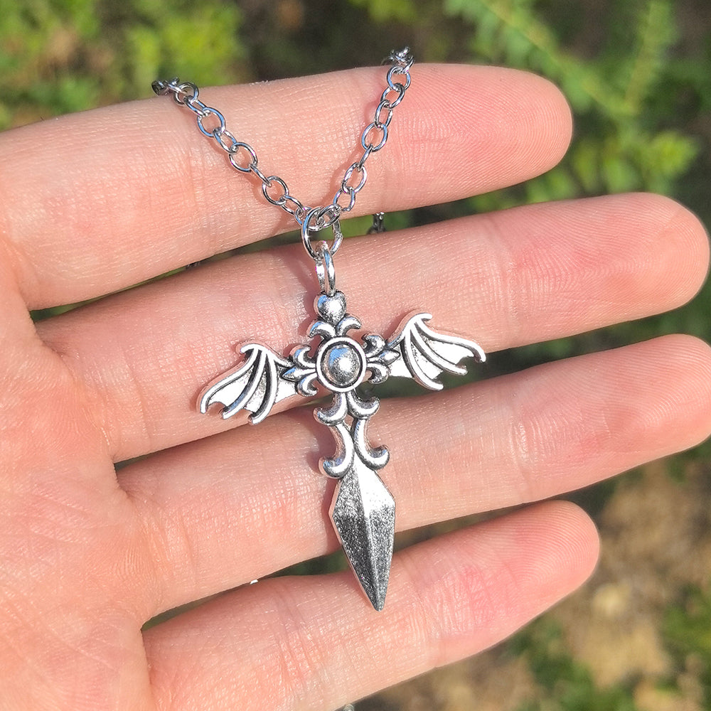 Y2K Spider & Cross Necklace Set – Trendy Gothic-Inspired Jewellery for Girls & Women