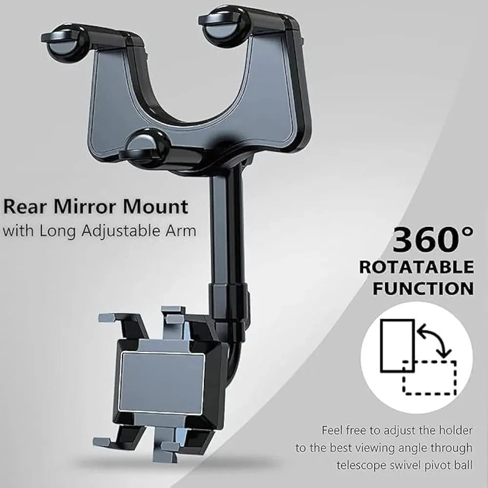 Portable Car Phone Holder - Lightweight ABS Plastic Design