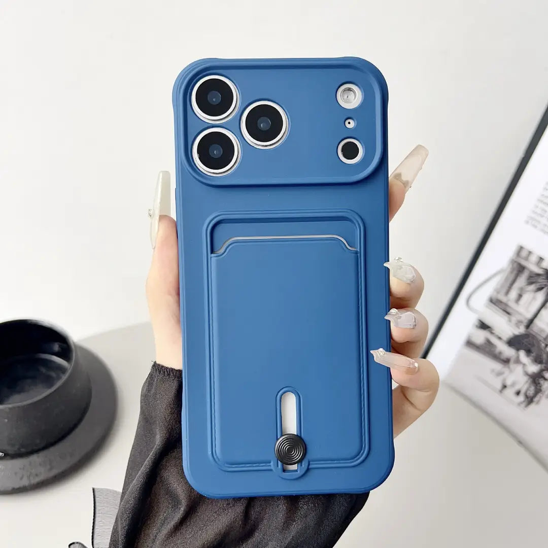 iPhone 17 Pro Max Card Holder Case Black Premium