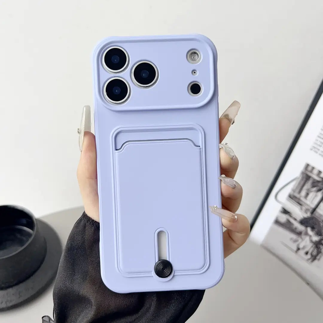 iPhone 17 Pro Max Card Holder Case Black Premium
