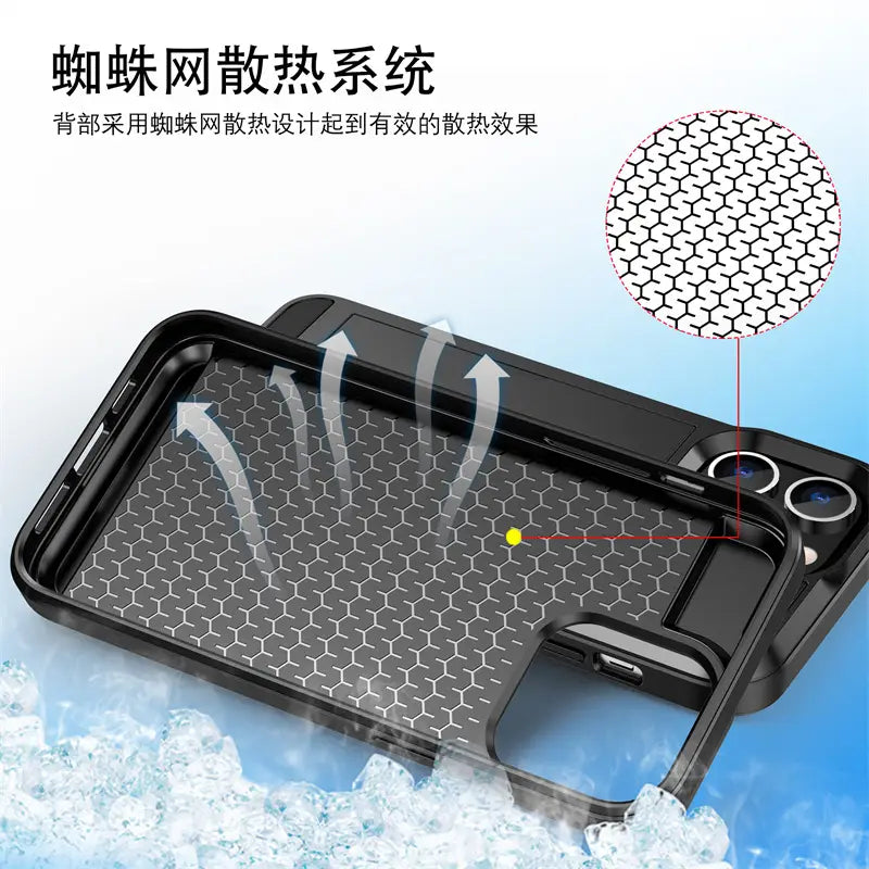Sliding Card Slot Case for iPhone 17 Pro Max 16E 15P 14 13 12 11